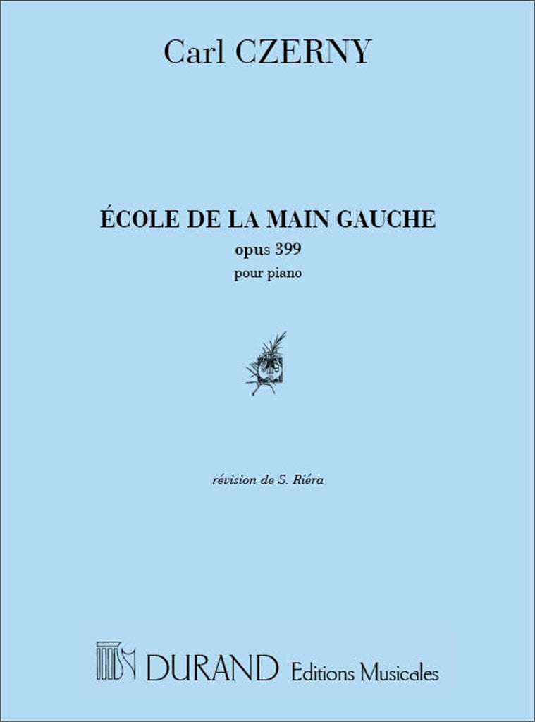 Ecole Main Gauche Op 399 Piano