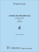 Annees de Pelerinage 1 Annee Suisse Piano