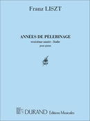 Annees de Pelerinage 3 Annee Italie Piano
