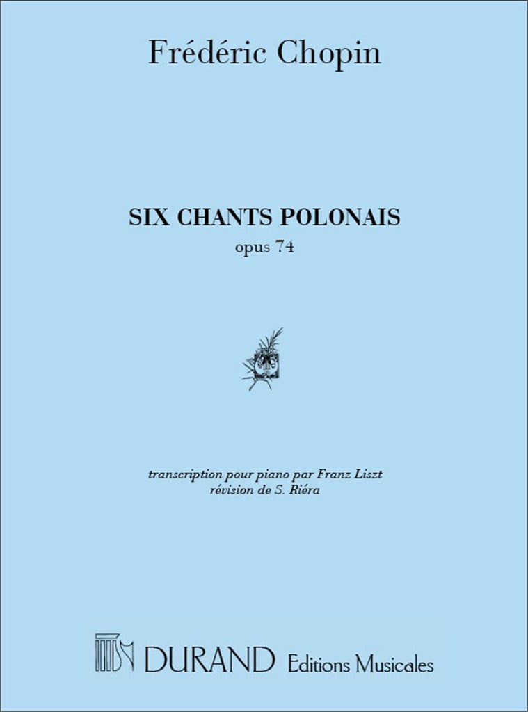 6 Chants Polonais de Chopinpiano