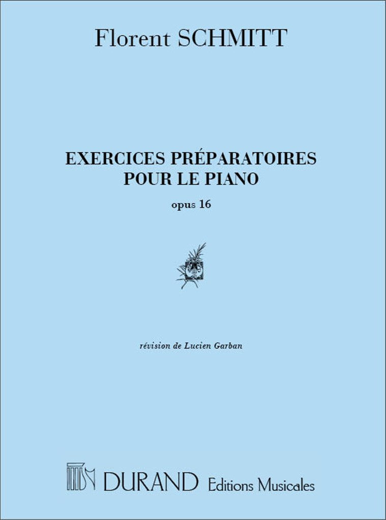 Exercices Préparatoires Pour le Piano, Opus 16