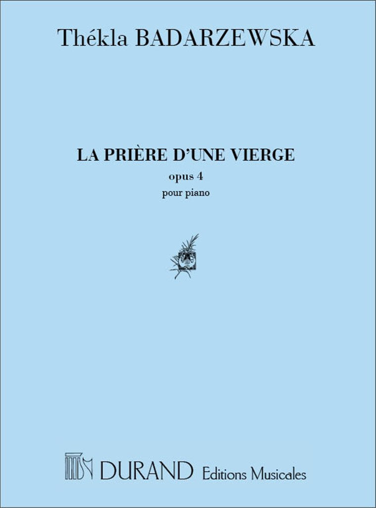 La Priere D'Une Vierge, Pour Piano