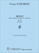Menuet Quatuor N 1 Piano