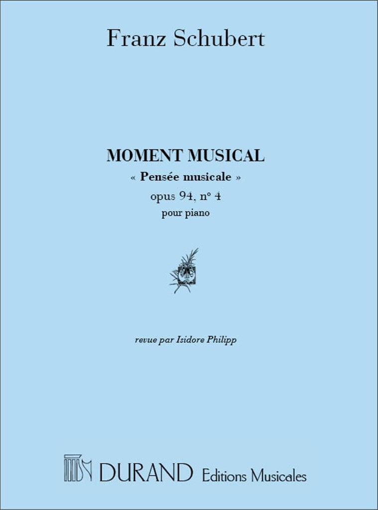 Moment Musical Pensee Musicale Opus 94 N. 4 Pour