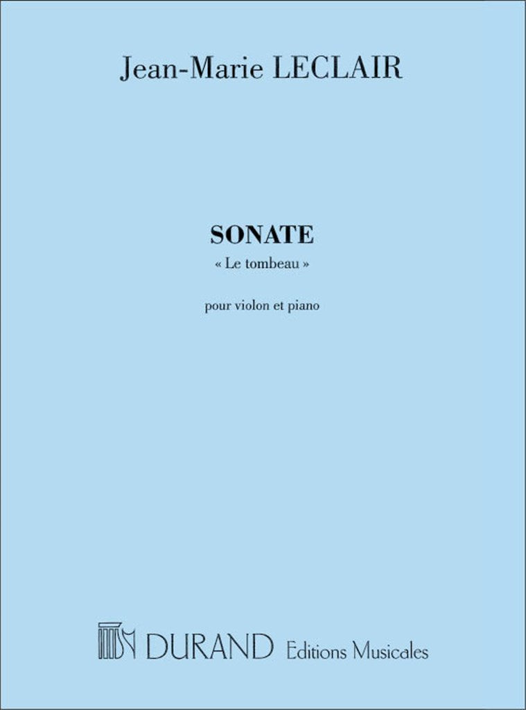 Sonate Le Tombeau Pour Violon et Piano