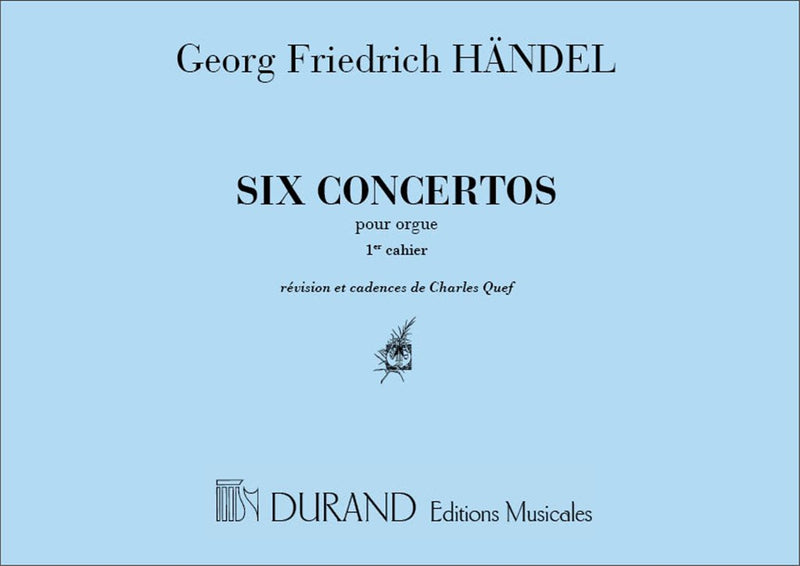 Concertos Orgue Vol 1 (Op 4 N 1N 7 - Op7 N 1