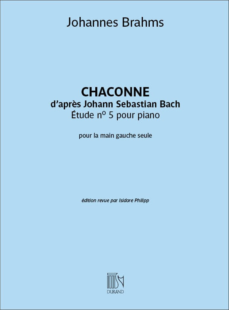 5 Etudes: Chaconne D'Apres Bach (BWV 1004)