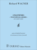 Wesendonck Lieder 5 Poemes Soprano/Piano Fr/All