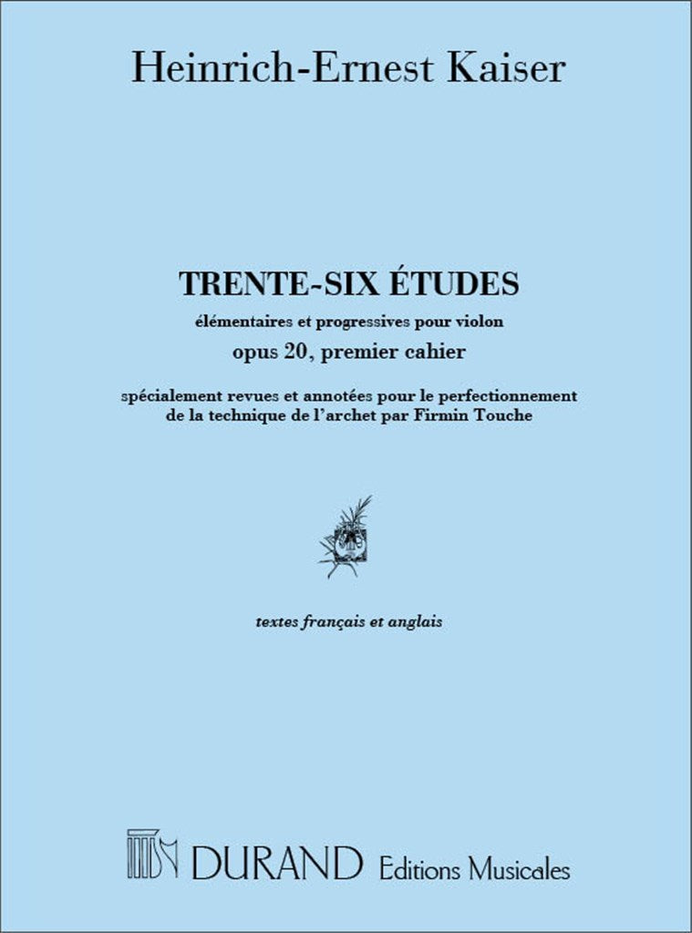 36 Études op. 20 - Vol. 1