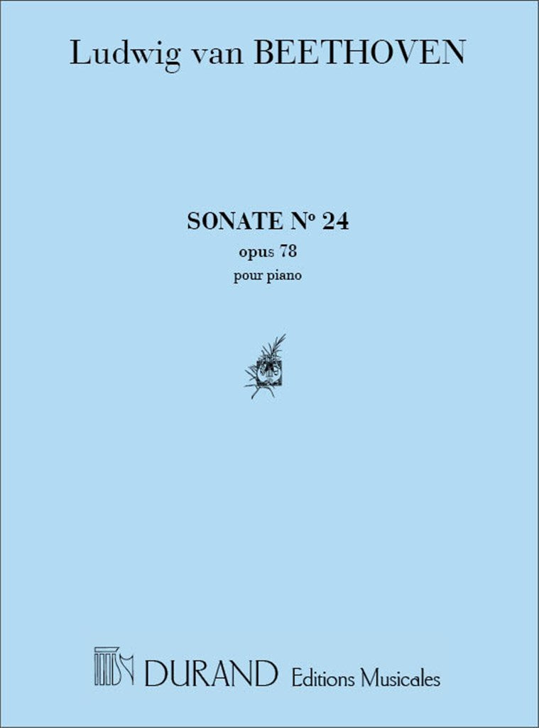 Sonate en Fa Diesis Majeur Op 78 N 24 Piano