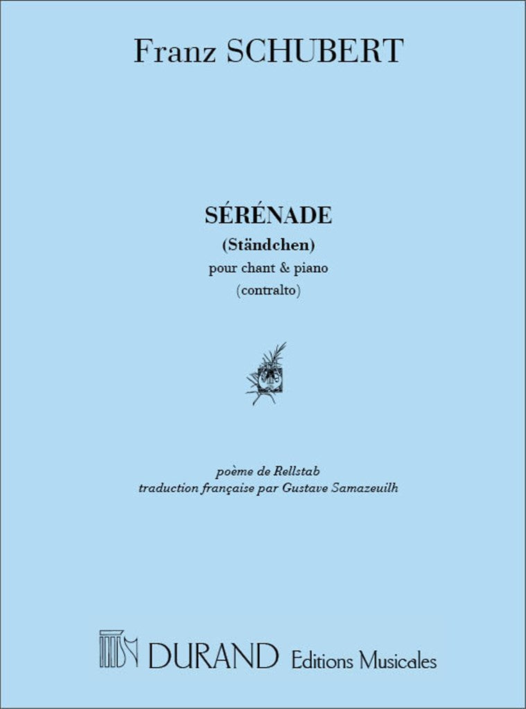 Sérénade pour Chant & Piano (Contralto)