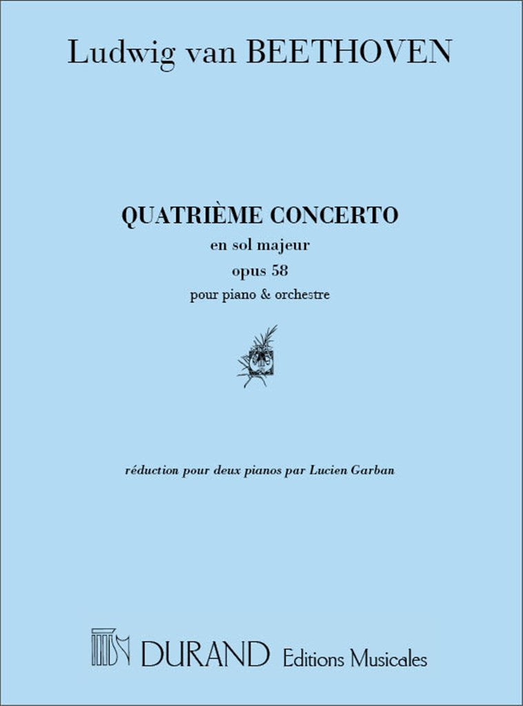 Quatrieme Concerto en Sol Majeur, Opus 58, Pour