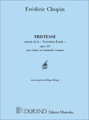 Tristesse Violon Ou Vlc-Piano