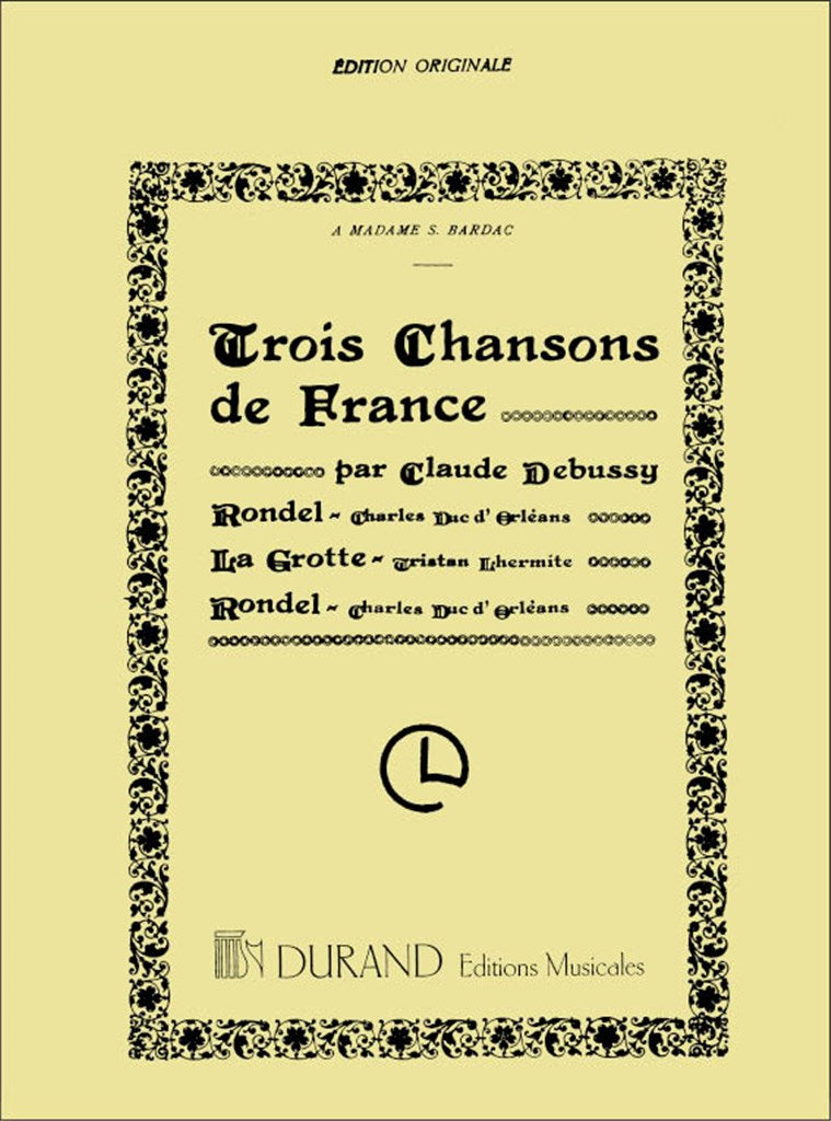 3 Chansons de France Mezzo-Piano