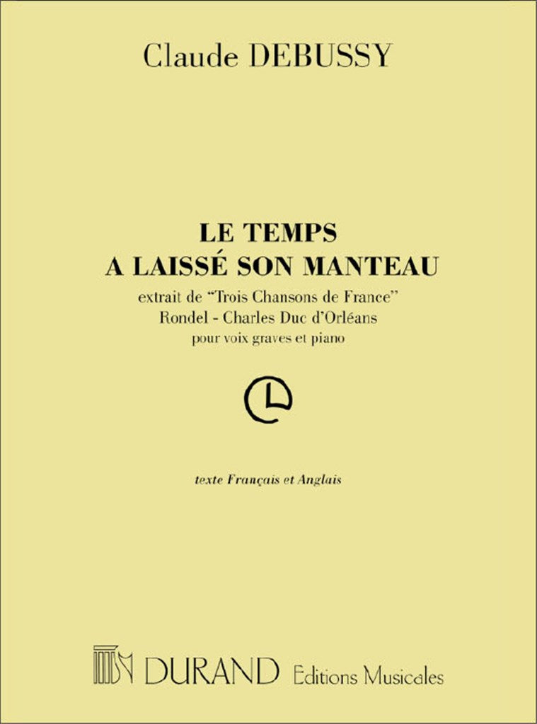 Le Temps A Laisse Son Manteau, Extrait de Trois