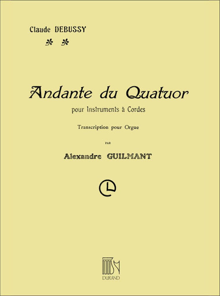 Andante Quatuor Orgue (Guilmant)