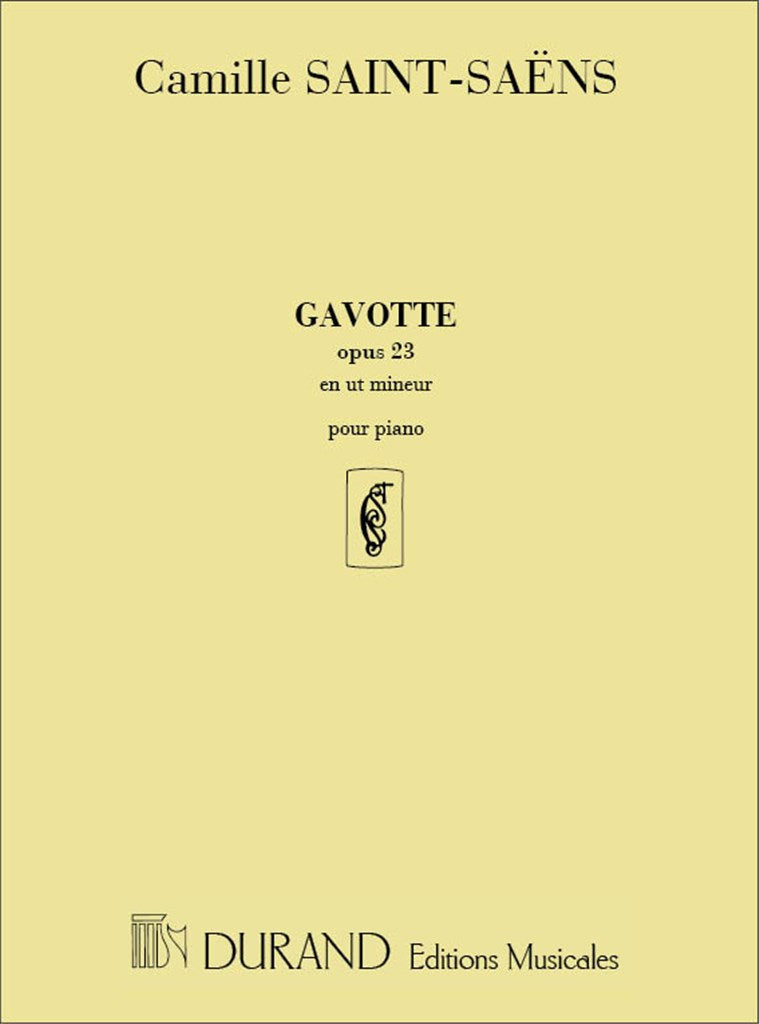 Gavotte en Ut Mineur Pour Piano