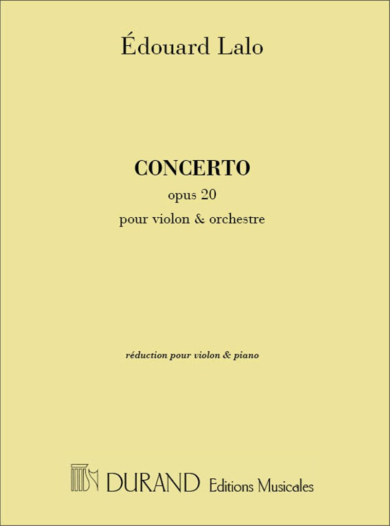 Concerto Op 20 Violon-Piano