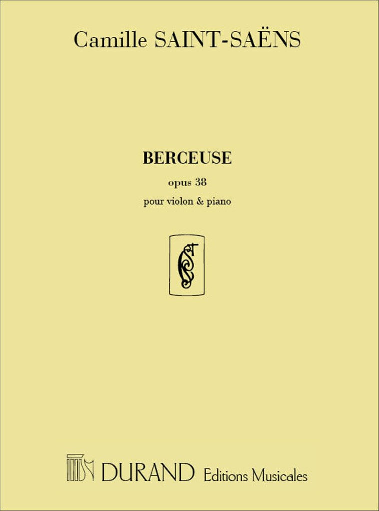 Berceuse Op 38 Violon-Piano