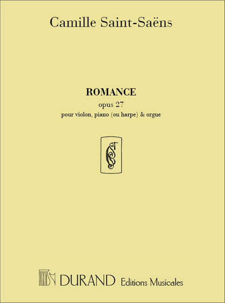Romance Op 27 Vl-Piano-Orgue