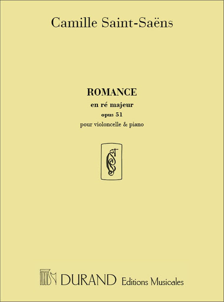 Romance en Re Op 51 - Pour Violoncelle (Ou Violon)
