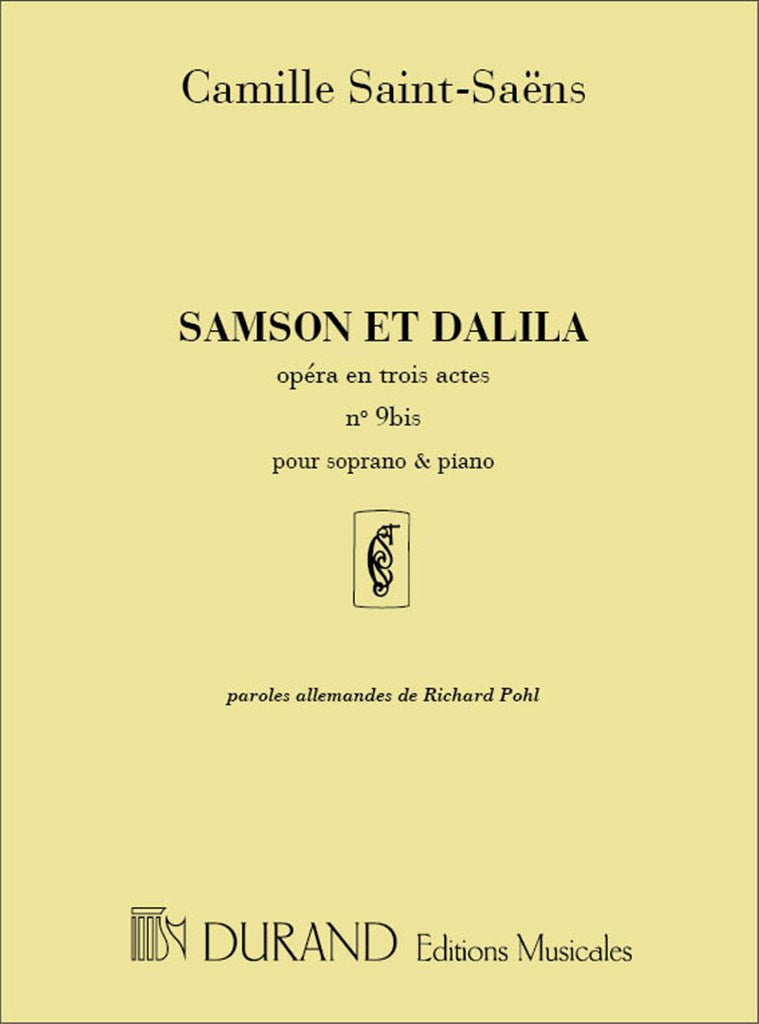 Samson et Dalila N9B Fr-All Soprano-Pno