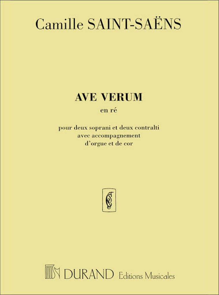 Ave Verum, 4 Voix, Cor et Orgue