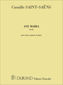 Ave Maria en Mi, Pour Mezzo-Soprano et Piano