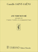 Ave Verum en Re, Pour Quatre Voix