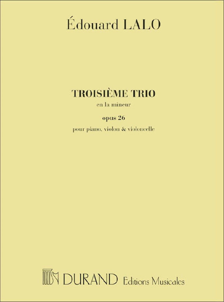 Trio Op 26 N 3 en Lam Vl-Vlc-Piano