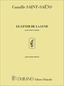 Le Lever de La Lune Pour Chant et Piano