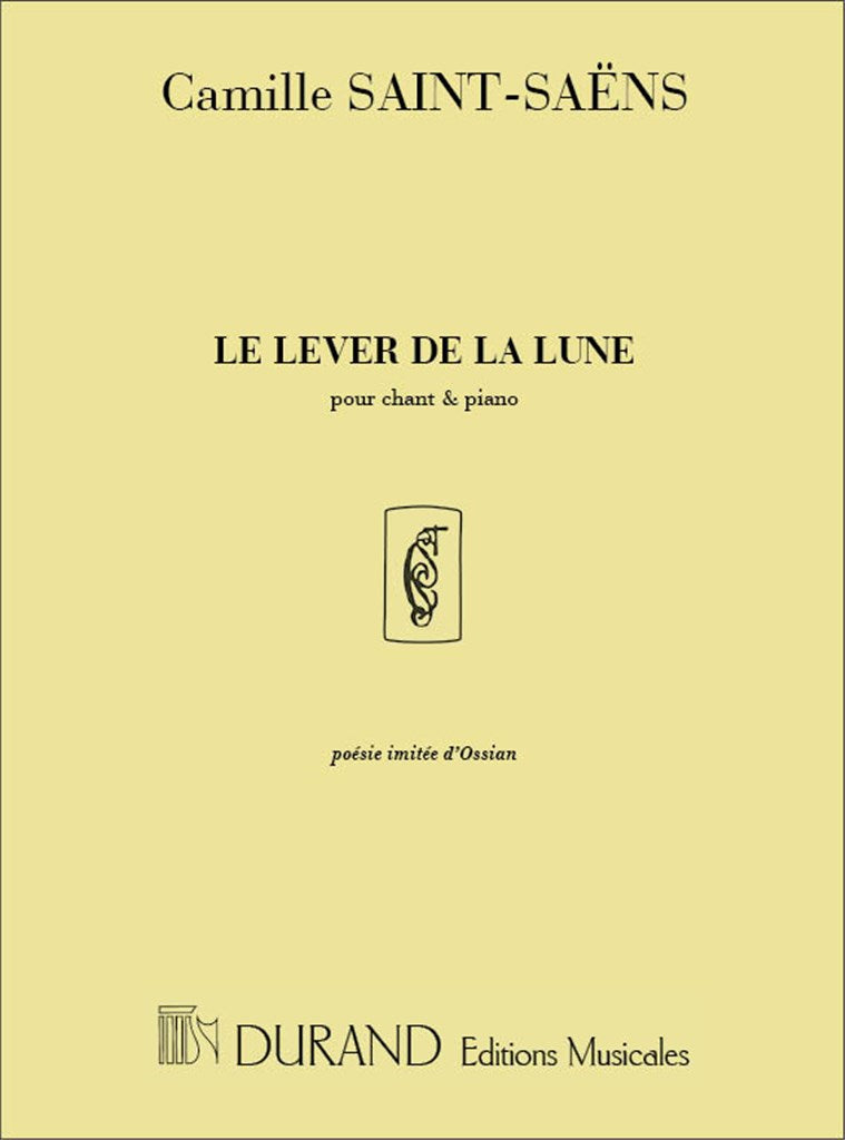 Le Lever de La Lune Pour Chant et Piano