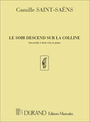 Le Soir Descend...2 Voix-Piano