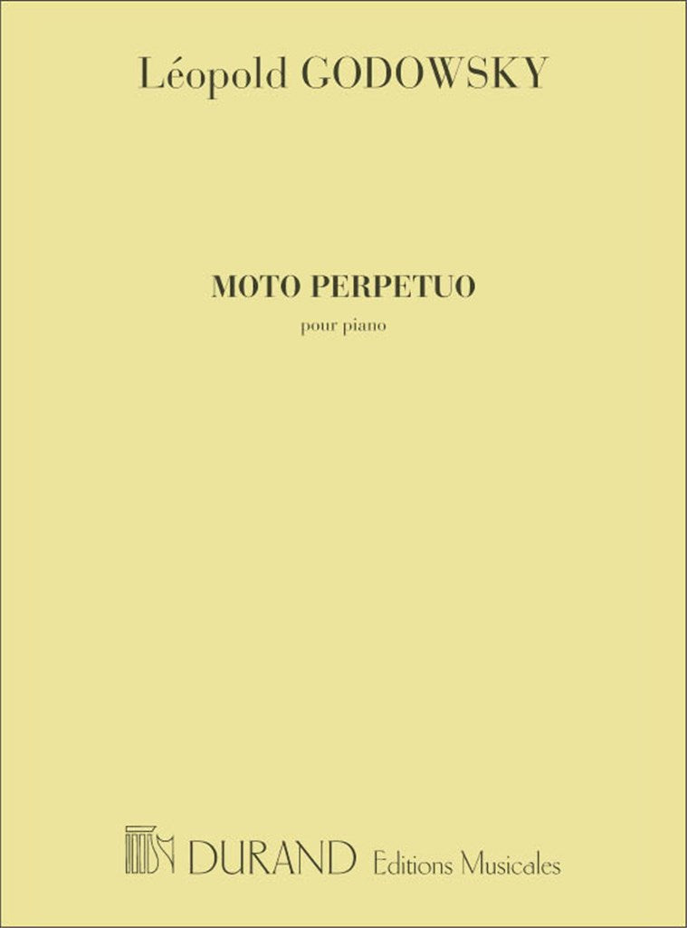 Moto Perpetuo, Pour Piano