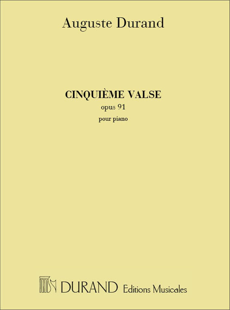Cinquieme Valse Opus 91 - Pour Piano