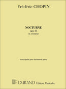 Nocturne Op 55 Clarinette-Piano
