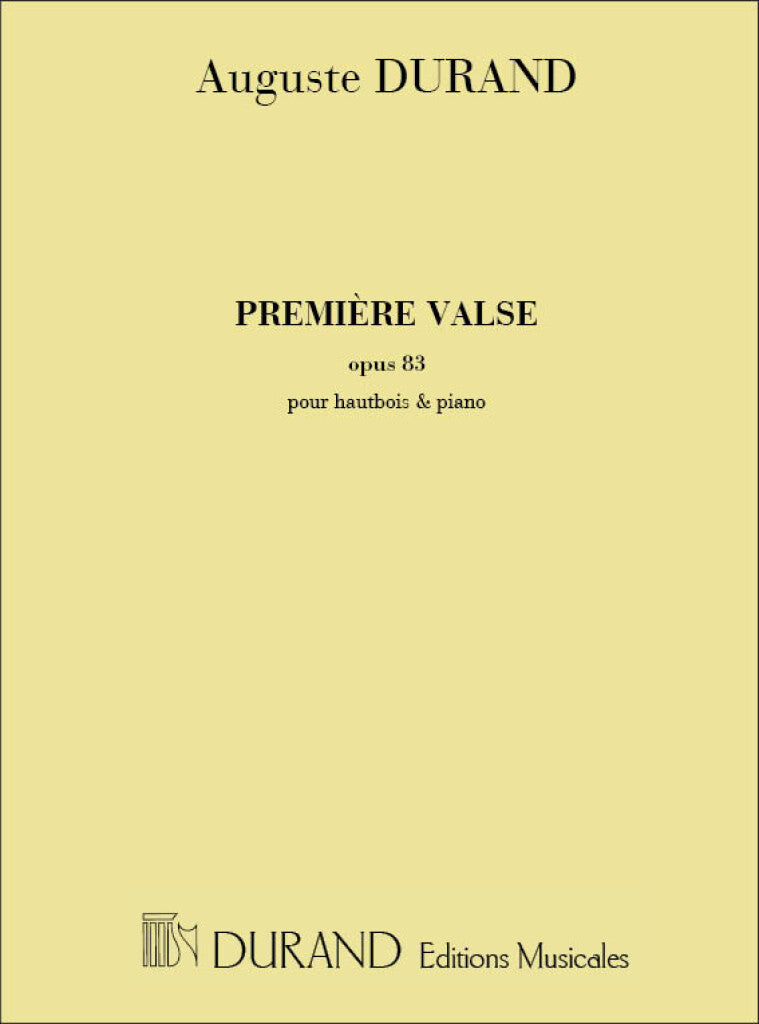 Premiere Valse Opus 83 - Pour Hautbois et Piano