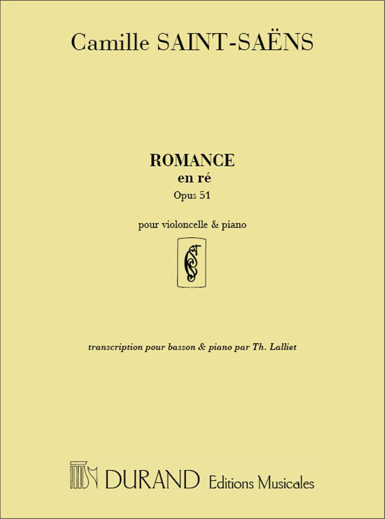 Romance Op 51 Basson-Piano