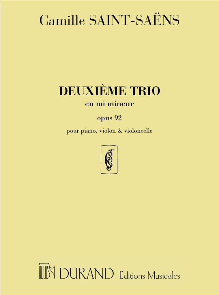 Trio Op 92 N 2 Vl-Vlc-Piano en Mi Mineur