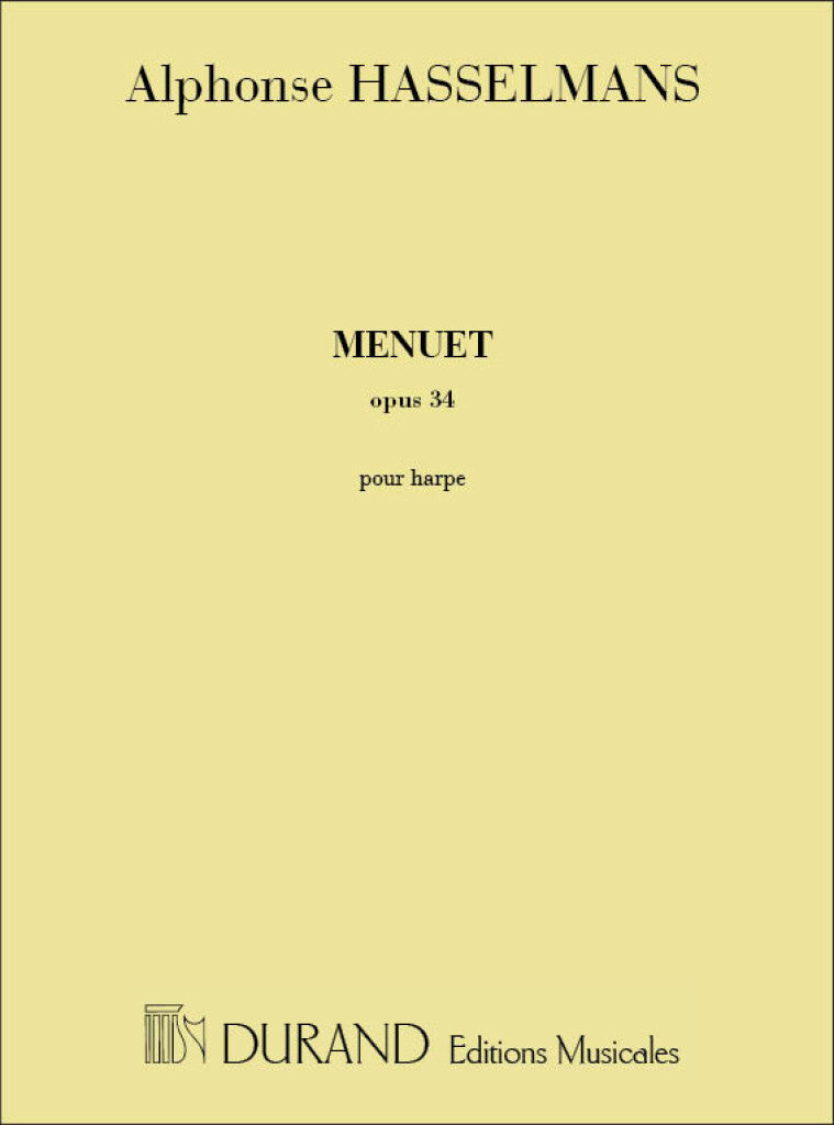 Menuet, Opus 34, Pour Harpe