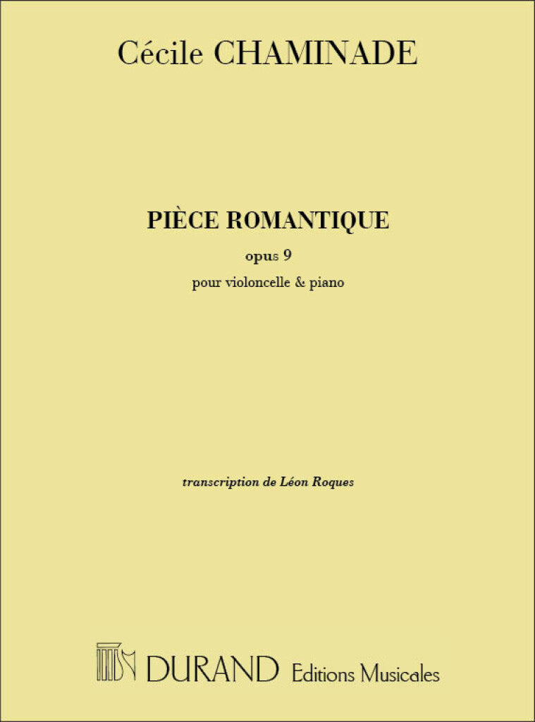 Piece Romantique, Pour Violoncelle et Piano