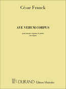 Ave Verum, Pour Mezzo-Soprano et Piano (Ou Orgue)