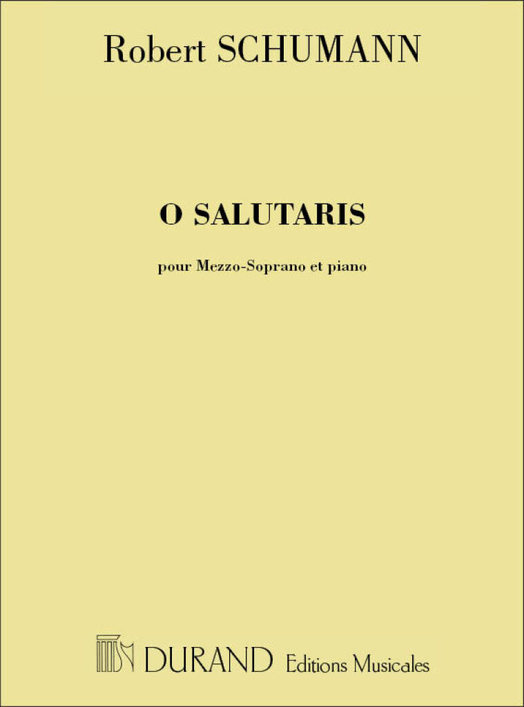 O Salutaris, Pour Mezzo-Soprano et Piano