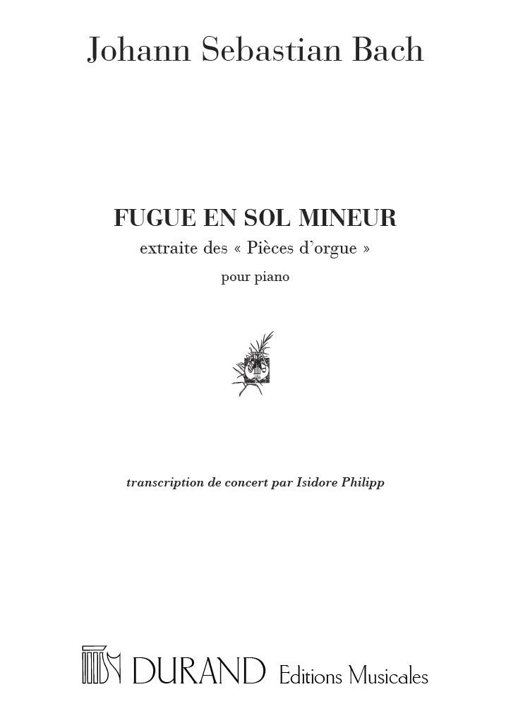 Fugue en Sol Mineur, Bwv 578