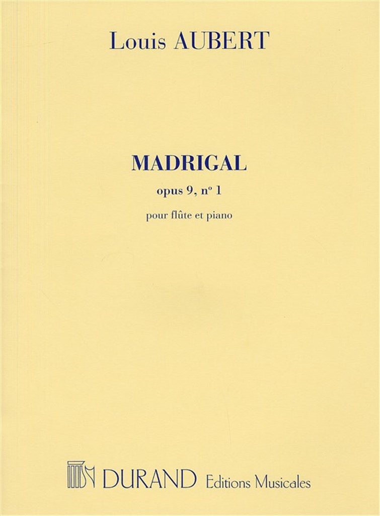 Madrigal, Opus 9 N. 1