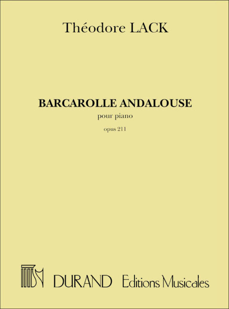 Barcarolle Andalouse, Opus 211 - Pour Piano