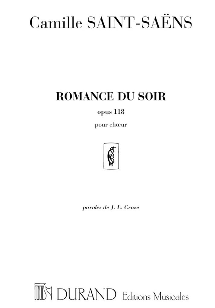 Romance Du Soir Choeur