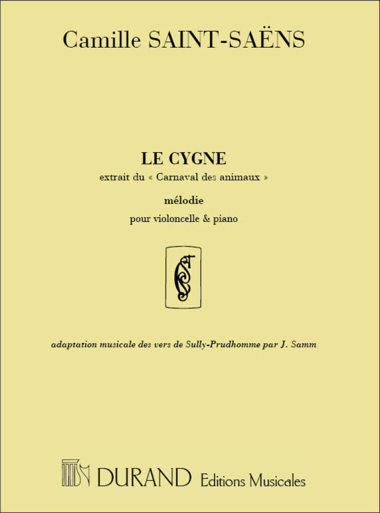 Le Cygne Pour Recitant-Vlc-Piano (Sully