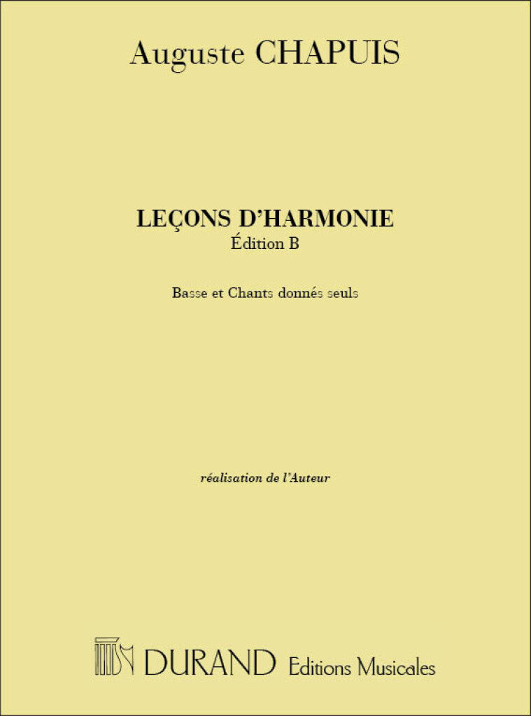 Lecons D'Harmonie Ed B