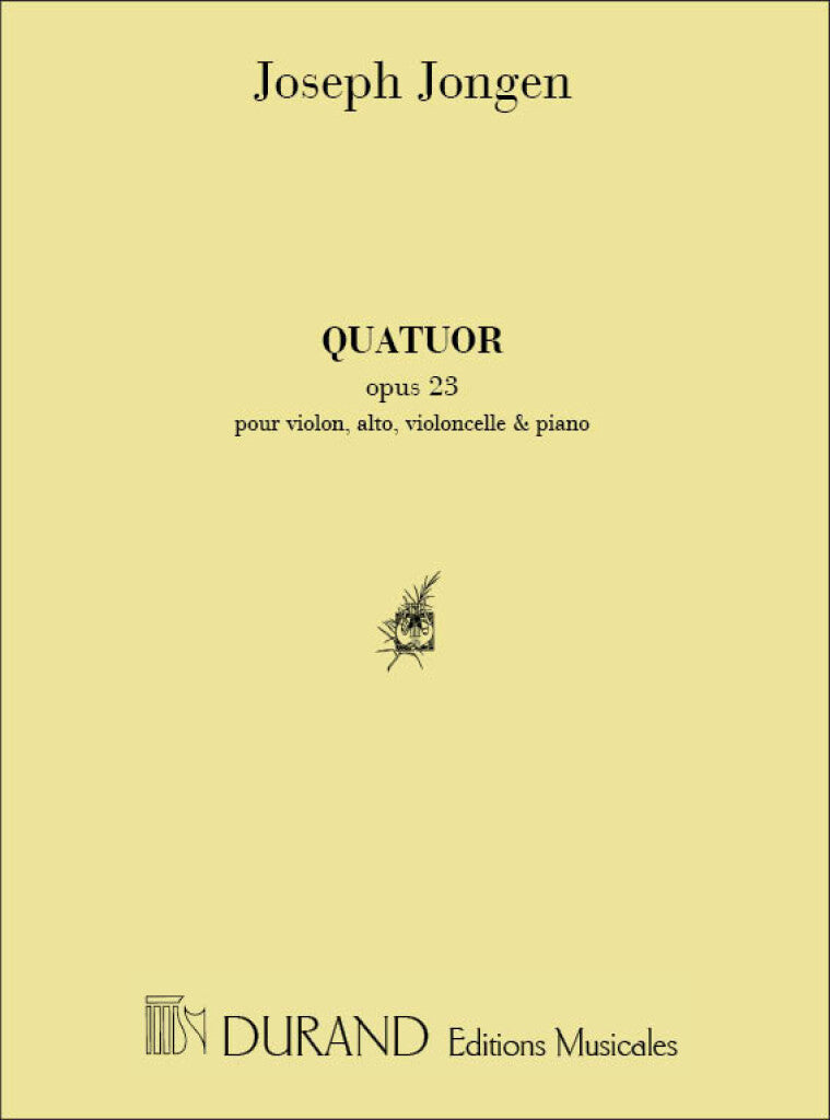 Quatuor, Opus 23 - Pour Violon, Alto, Violoncelle